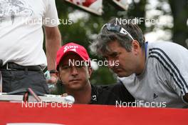 09.08.2009, Hinterzarten (GER): Alex Pointner (AUT), head coach Austria - FIS Summer Grand Prix 2009 Hinterzarten (GER). www.nordicfocus.com. © Manzoni/NordicFocus. Every downloaded picture is fee-liable.