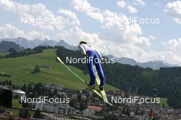 16.08.2009, Einsiedeln (SUI): Andreas Kuettel (SUI), Fischer, adidas - FIS Summer Grand Prix 2009 Einsiedeln (SUI). www.nordicfocus.com. © Manzoni/NordicFocus. Every downloaded picture is fee-liable.