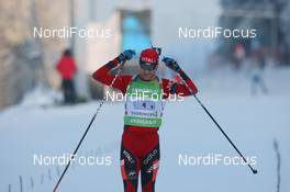 07.01.2010, Oberhof, Germany (GER): Ole Einar Bjoerndalen (NOR), Madshus, Rottefella, Odlo - IBU world cup biathlon, relay men, Oberhof (GER). www.nordicfocus.com. © Manzoni/NordicFocus. Every downloaded picture is fee-liable.
