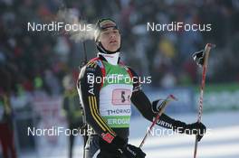07.01.2010, Oberhof, Germany (GER): Christoph Stephan (GER), Fischer, Rottefella, Alpina, Swix, - IBU world cup biathlon, relay men, Oberhof (GER). www.nordicfocus.com. © Trienitz/NordicFocus. Every downloaded picture is fee-liable.