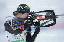 06.01.2010, Oberhof, Germany (GER): Tina Bachmann (GER), Fischer, Rottefella, Swix, adidas  - IBU world cup biathlon, relay women, Oberhof (GER). www.nordicfocus.com. © Trienitz/NordicFocus. Every downloaded picture is fee-liable.