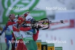 06.01.2010, Oberhof, Germany (GER): Darya Domracheva (BLR) - IBU world cup biathlon, relay women, Oberhof (GER). www.nordicfocus.com. © Trienitz/NordicFocus. Every downloaded picture is fee-liable.