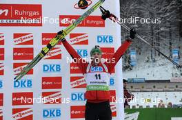 16.01.2010, Ruhpolding, Germany (GER): Simon Eder (AUT), Fischer, Rottefella  - IBU world cup biathlon, mass men, Ruhpolding (GER). www.nordicfocus.com. © Felgenhauer/NordicFocus. Every downloaded picture is fee-liable.
