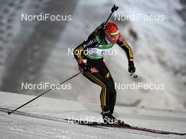 16.01.2010, Ruhpolding, Germany (GER): Kati Wilhelm (GER), Madshus, Rottefella, Swix, adidas  - IBU world cup biathlon, mass women, Ruhpolding (GER). www.nordicfocus.com. © Felgenhauer/NordicFocus. Every downloaded picture is fee-liable.