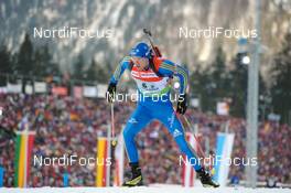 17.01.2010, Ruhpolding, Germany (GER): Bjoern Ferry (SWE), Fischer, Rottefella, Leki, adidas  - IBU world cup biathlon, relay men, Ruhpolding (GER). www.nordicfocus.com. © Felgenhauer/NordicFocus. Every downloaded picture is fee-liable.