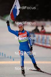 17.01.2010, Ruhpolding, Germany (GER): Evgeny Ustyugov (RUS), Madshus, Swix, adidas  - IBU world cup biathlon, relay men, Ruhpolding (GER). www.nordicfocus.com. © Felgenhauer/NordicFocus. Every downloaded picture is fee-liable.