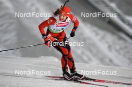 15.01.2010, Ruhpolding, Germany (GER): Ann Kristin Flatland (NOR), Madshus, Rottefella, Odlo  - IBU world cup biathlon, relay women, Ruhpolding (GER). www.nordicfocus.com. © Felgenhauer/NordicFocus. Every downloaded picture is fee-liable.