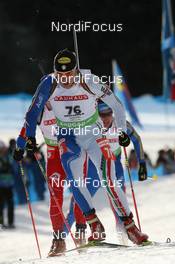 21.01.2010, Antholz, Italy (ITA): Mattia Cola (ITA) - IBU world cup biathlon, individual men, Antholz (ITA). www.nordicfocus.com. © Manzoni/NordicFocus. Every downloaded picture is fee-liable.