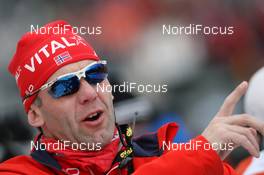 21.01.2010, Antholz, Italy (ITA): Mikael Loefgren (SWE), headcoach Team Norway  - IBU world cup biathlon, individual men, Antholz (ITA). www.nordicfocus.com. © Manzoni/NordicFocus. Every downloaded picture is fee-liable.