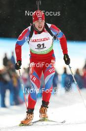 21.01.2010, Antholz, Italy (ITA): Robert Chudley (GBR), Fischer, Rottefella, Rossignol, Leki - IBU world cup biathlon, individual men, Antholz (ITA). www.nordicfocus.com. © Manzoni/NordicFocus. Every downloaded picture is fee-liable.
