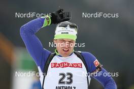 21.01.2010, Antholz, Italy (ITA): Janez Maric (SLO), Fischer, Rottefella, Alpina, One Way  - IBU world cup biathlon, individual men, Antholz (ITA). www.nordicfocus.com. © Manzoni/NordicFocus. Every downloaded picture is fee-liable.