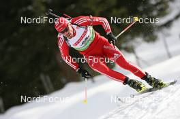 21.01.2010, Antholz, Italy (ITA): Ivan Joller (SUI), Fischer, Rottefella, Leki, adidas - IBU world cup biathlon, individual men, Antholz (ITA). www.nordicfocus.com. © Manzoni/NordicFocus. Every downloaded picture is fee-liable.