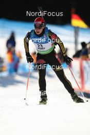 20.01.2010, Antholz, Italy (ITA): Magdalena Neuner (GER), Fischer, Rottefella, Exel, adidas - IBU world cup biathlon, individual women, Antholz (ITA). www.nordicfocus.com. © Manzoni/NordicFocus. Every downloaded picture is fee-liable.