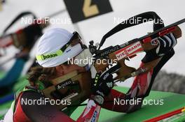 24.01.2010, Antholz, Italy (ITA): Megan Imrie (CAN), Salomon, Leki - IBU world cup biathlon, pursuit women, Antholz (ITA). www.nordicfocus.com. © Manzoni/NordicFocus. Every downloaded picture is fee-liable.