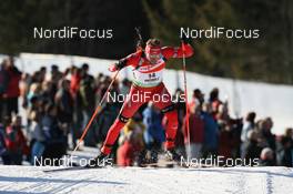 23.01.2010, Antholz, Italy (ITA): Matthias Simmen (SUI), Rossignol, Rottefella, Exel, adidas - IBU world cup biathlon, sprint men, Antholz (ITA). www.nordicfocus.com. © Manzoni/NordicFocus. Every downloaded picture is fee-liable.