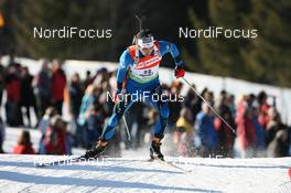 23.01.2010, Antholz, Italy (ITA): Martin Fourcade (FRA), Rossignol, Rottefella, Odlo - IBU world cup biathlon, sprint men, Antholz (ITA). www.nordicfocus.com. © Manzoni/NordicFocus. Every downloaded picture is fee-liable.