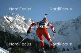 22.01.2010, Antholz, Italy (ITA): Eveli Saue (EST), Madshus, Rottefella - IBU world cup biathlon, sprint women, Antholz (ITA). www.nordicfocus.com. © Manzoni/NordicFocus. Every downloaded picture is fee-liable.