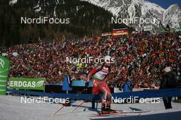 22.01.2010, Antholz, Italy (ITA): Zina Kocher (CAN), Atomic, Leki, Odlo - IBU world cup biathlon, sprint women, Antholz (ITA). www.nordicfocus.com. © Manzoni/NordicFocus. Every downloaded picture is fee-liable.