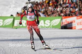 22.01.2010, Antholz, Italy (ITA): Rosanna Crawford (CAN), Salomon, Leki - IBU world cup biathlon, sprint women, Antholz (ITA). www.nordicfocus.com. © Manzoni/NordicFocus. Every downloaded picture is fee-liable.
