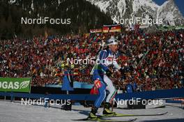 22.01.2010, Antholz, Italy (ITA): Katja Haller (ITA), Fischer, Rottefella, Leki - IBU world cup biathlon, sprint women, Antholz (ITA). www.nordicfocus.com. © Manzoni/NordicFocus. Every downloaded picture is fee-liable.