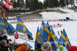21.03.2010, Holmenkollen, Norway (NOR): Biathlon Feature: Helena Jonsson Fans watch the race - IBU world cup biathlon, mass women, Holmenkollen (NOR). www.nordicfocus.com. © Manzoni/NordicFocus. Every downloaded picture is fee-liable.
