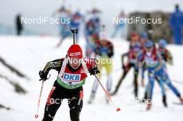 21.03.2010, Holmenkollen, Norway (NOR): Andrea Henkel (GER), Atomic, Exel, adidas, Toko - IBU world cup biathlon, mass women, Holmenkollen (NOR). www.nordicfocus.com. © Manzoni/NordicFocus. Every downloaded picture is fee-liable.