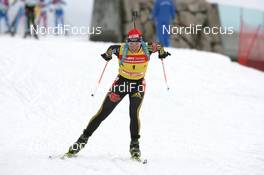 21.03.2010, Holmenkollen, Norway (NOR): Magdalena Neuner (GER), Fischer, Rottefella, Exel, adidas - IBU world cup biathlon, mass women, Holmenkollen (NOR). www.nordicfocus.com. © Manzoni/NordicFocus. Every downloaded picture is fee-liable.