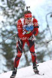 20.03.2010, Holmenkollen, Norway (NOR): Emil Hegle Svendsen (NOR), Madshus, Rottefella, Swix, Odlo - IBU world cup biathlon, pursuit men, Holmenkollen (NOR). www.nordicfocus.com. © Manzoni/NordicFocus. Every downloaded picture is fee-liable.