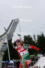 20.03.2010, Holmenkollen, Norway (NOR): Darya Domracheva (BLR), Fischer, Rottefella, Swix - IBU world cup biathlon, pursuit women, Holmenkollen (NOR). www.nordicfocus.com. © Manzoni/NordicFocus. Every downloaded picture is fee-liable.