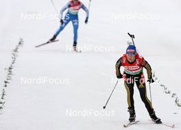 20.03.2010, Holmenkollen, Norway (NOR): Martina Beck (GER), Rossignol, Rottefella, Madshus, Swix, adidas, Toko - IBU world cup biathlon, pursuit women, Holmenkollen (NOR). www.nordicfocus.com. © Manzoni/NordicFocus. Every downloaded picture is fee-liable.