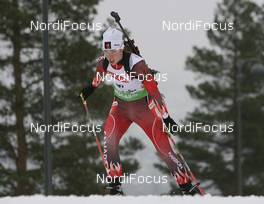 18.03.2010, Holmenkollen, Norway (NOR): Megan Tandy (CAN), Madshus, Rottefella, Leki - IBU world cup biathlon, sprint women, Holmenkollen (NOR). www.nordicfocus.com. © Manzoni/NordicFocus. Every downloaded picture is fee-liable.