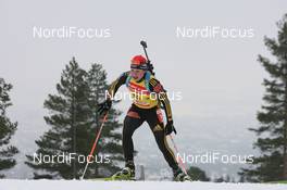 18.03.2010, Holmenkollen, Norway (NOR): Magdalena Neuner (GER), Fischer, Rottefella, Exel, adidas - IBU world cup biathlon, sprint women, Holmenkollen (NOR). www.nordicfocus.com. © Manzoni/NordicFocus. Every downloaded picture is fee-liable.