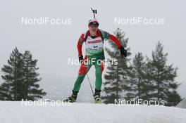 18.03.2010, Holmenkollen, Norway (NOR): Darya Domracheva (BLR), Fischer, Rottefella, Swix - IBU world cup biathlon, sprint women, Holmenkollen (NOR). www.nordicfocus.com. © Manzoni/NordicFocus. Every downloaded picture is fee-liable.