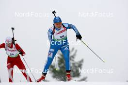 18.03.2010, Holmenkollen, Norway (NOR): Anna Bogaly-Titovets (RUS), Fischer - IBU world cup biathlon, sprint women, Holmenkollen (NOR). www.nordicfocus.com. © Manzoni/NordicFocus. Every downloaded picture is fee-liable.