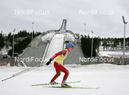 17.03.2010, Holmenkollen, Norway (NOR): Darya Domracheva (BLR), Fischer, Rottefella, Swix - IBU world cup biathlon, training, Holmenkollen (NOR). www.nordicfocus.com. © Manzoni/NordicFocus. Every downloaded picture is fee-liable.