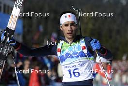 21.02.2010, Whistler, Canada (CAN):Martin Fourcade (FRA), Rossignol, Rottefella, Odlo - Olympic Winter Games Vancouver 2010, biathlon, mass men, Whistler (CAN). www.nordicfocus.com. © NordicFocus. Every downloaded picture is fee-liable.