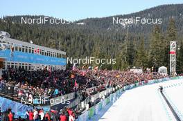 21.02.2010, Whistler, Canada (CAN): Biathlon Feature: Full packed grand stands - Olympic Winter Games Vancouver 2010, biathlon, mass men, Whistler (CAN). www.nordicfocus.com. © NordicFocus. Every downloaded picture is fee-liable.