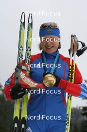 25.02.2010, Whistler, Canada (CAN): Anna Bogaly-Titovets (RUS), Fischer - Olympic Winter Games Vancouver 2010, biathlon, medals, Whistler (CAN). www.nordicfocus.com. © NordicFocus. Every downloaded picture is fee-liable.