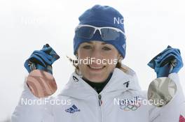 25.02.2010, Whistler, Canada (CAN): Marie Laure Brunet (FRA), Rossignol, Rottefella, Swix, Odlo - Olympic Winter Games Vancouver 2010, biathlon, medals, Whistler (CAN). www.nordicfocus.com. © NordicFocus. Every downloaded picture is fee-liable.