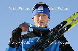 21.02.2010, Whistler, Canada (CAN): Jakov Fak (CRO), Fischer, Rottefella, Alpina, Exel - Olympic Winter Games Vancouver 2010, biathlon, medals, Whistler (CAN). www.nordicfocus.com. © NordicFocus. Every downloaded picture is fee-liable.