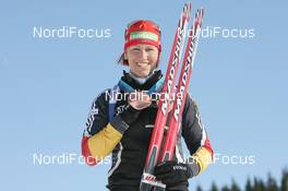 26.03.2010, Whistler, Canada (CAN): Kati Wilhelm (GER), Madshus, Rottefella, Swix, adidas - Olympic Winter Games Vancouver 2010, biathlon, medals, Whistler (CAN). www.nordicfocus.com. © NordicFocus. Every downloaded picture is fee-liable.