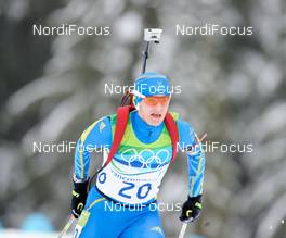 16.02.2010, Whistler, Canada (CAN): Anna Carin Olofsson (SWE), Madshus, Rottefella, Leki, adidas  - Olympic Winter Games Vancouver 2010, biathlon, pursuit women, Whistler (CAN). www.nordicfocus.com. © NordicFocus. Every downloaded picture is fee-liable.