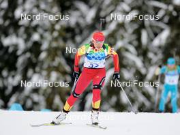 16.02.2010, Whistler, Canada (CAN): Chaoqing Song (CHN), Swix, adidas  - Olympic Winter Games Vancouver 2010, biathlon, pursuit women, Whistler (CAN). www.nordicfocus.com. © NordicFocus. Every downloaded picture is fee-liable.