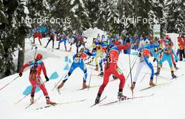 26.02.2010, Whistler, Canada (CAN): men in the uphill - Olympic Winter Games Vancouver 2010, biathlon, relay men, Whistler (CAN). www.nordicfocus.com. © NordicFocus. Every downloaded picture is fee-liable.