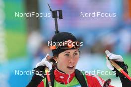 13.02.2010, Whistler, Canada (CAN): Megan Imrie (CAN), Salomon, Leki - Olympic Winter Games Vancouver 2010, biathlon, sprint women, Whistler (CAN). www.nordicfocus.com. © NordicFocus. Every downloaded picture is fee-liable.