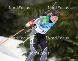 13.02.2010, Whistler, Canada (CAN): Magdalena Neuner (GER), Fischer, Rottefella, Exel, adidas  - Olympic Winter Games Vancouver 2010, biathlon, sprint women, Whistler (CAN). www.nordicfocus.com. © NordicFocus. Every downloaded picture is fee-liable.