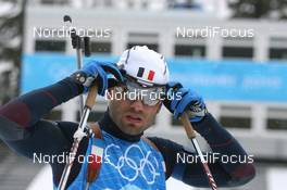 10.02.2010, Whistler, Canada (CAN): Simon Fourcade (FRA), Fischer, Rottefella, Swix, Odlo - Olympic Winter Games Vancouver 2010, biathlon, training, Whistler (CAN). www.nordicfocus.com. © NordicFocus. Every downloaded picture is fee-liable.