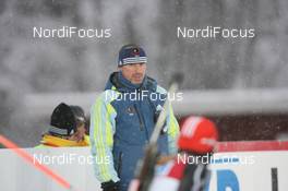 05.12.2010, Oestersund, Sweden (SWE): Borut Nunar (SLO), IBU assistent race director watches athletes - IBU world cup biathlon, pursuit women, Oestersund (SWE). www.nordicfocus.com. © Manzoni/NordicFocus. Every downloaded picture is fee-liable.
