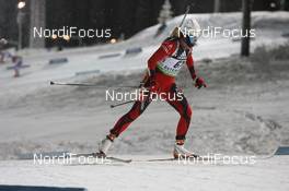 03.12.2010, Oestersund, Sweden (SWE): Kari Henneseid Eie (NOR), Rossignol, Rottefella, Swix, Odlo - IBU world cup biathlon, sprint women, Oestersund (SWE). www.nordicfocus.com. © Manzoni/NordicFocus. Every downloaded picture is fee-liable.