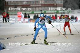 03.12.2010, Oestersund, Sweden (SWE): Kaisa Maekaeraeinen (FIN), Fischer, Rottefella, Leki, Odlo - IBU world cup biathlon, sprint women, Oestersund (SWE). www.nordicfocus.com. © Manzoni/NordicFocus. Every downloaded picture is fee-liable.